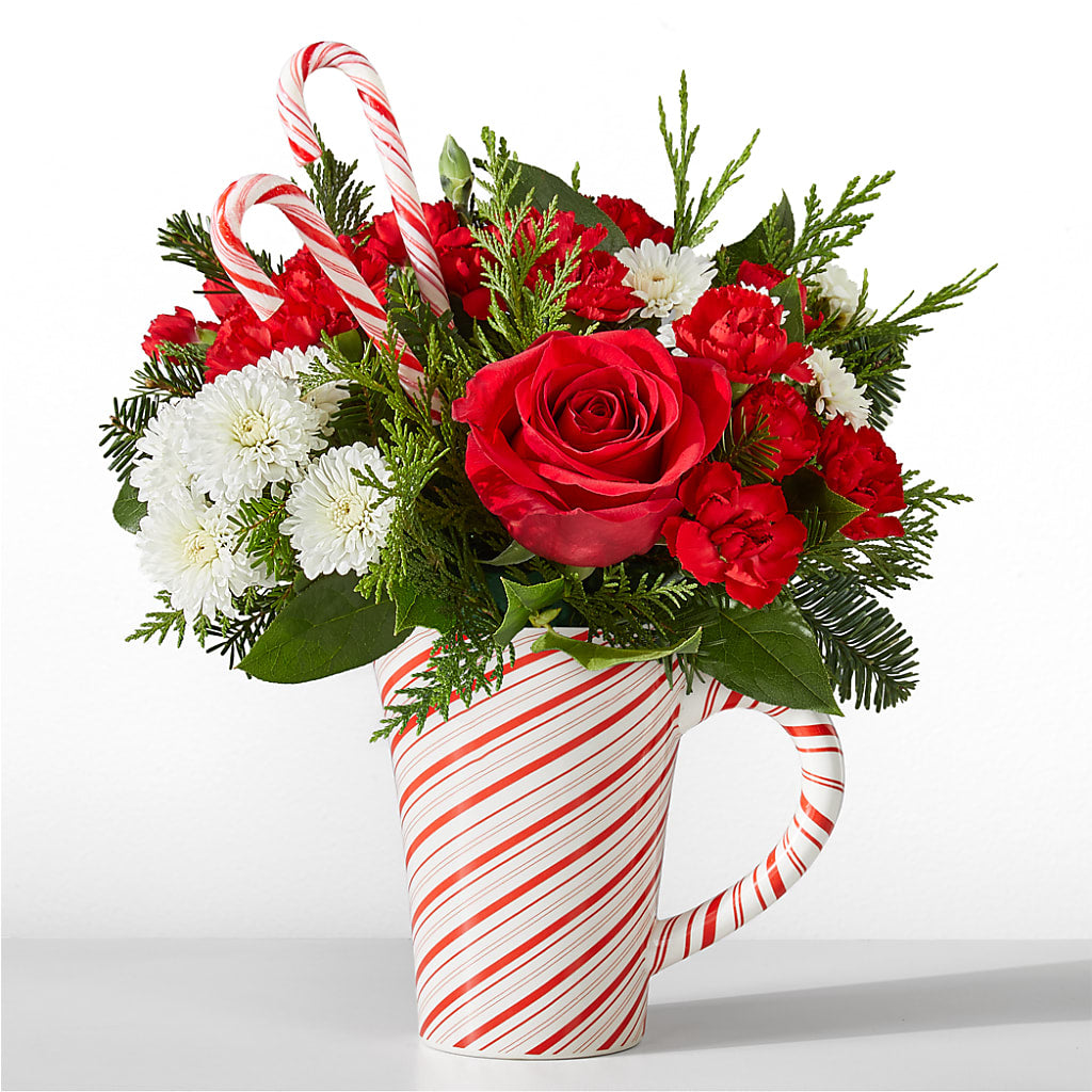 Peppermint Swirl Mug – Murphy Florist, Cincinnati OH