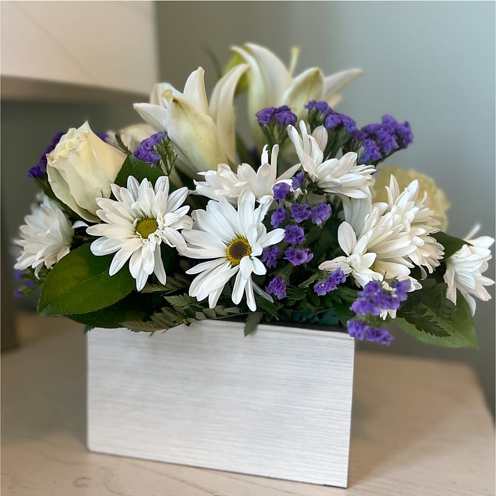 Beyond Blue Box Bouquet – Murphy Florist, Cincinnati OH