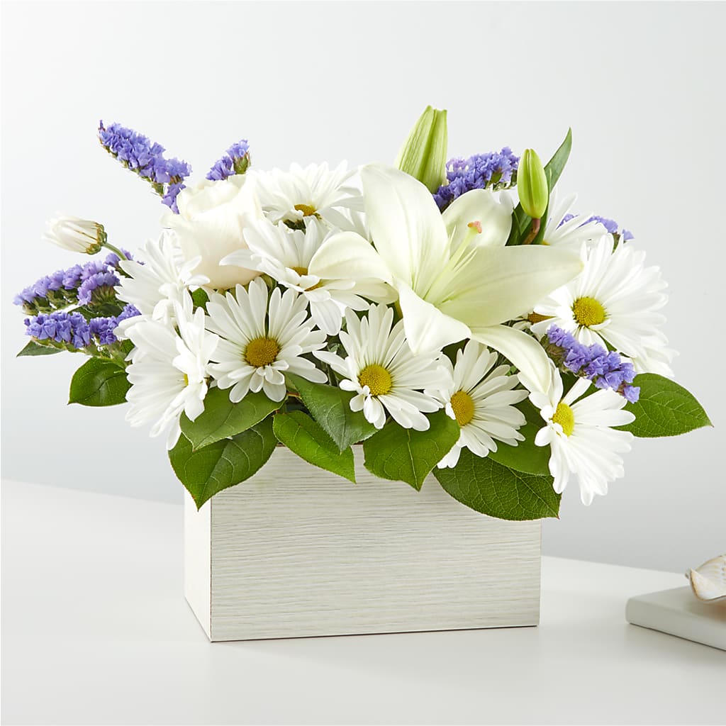 Beyond Blue Box Bouquet – Murphy Florist, Cincinnati OH
