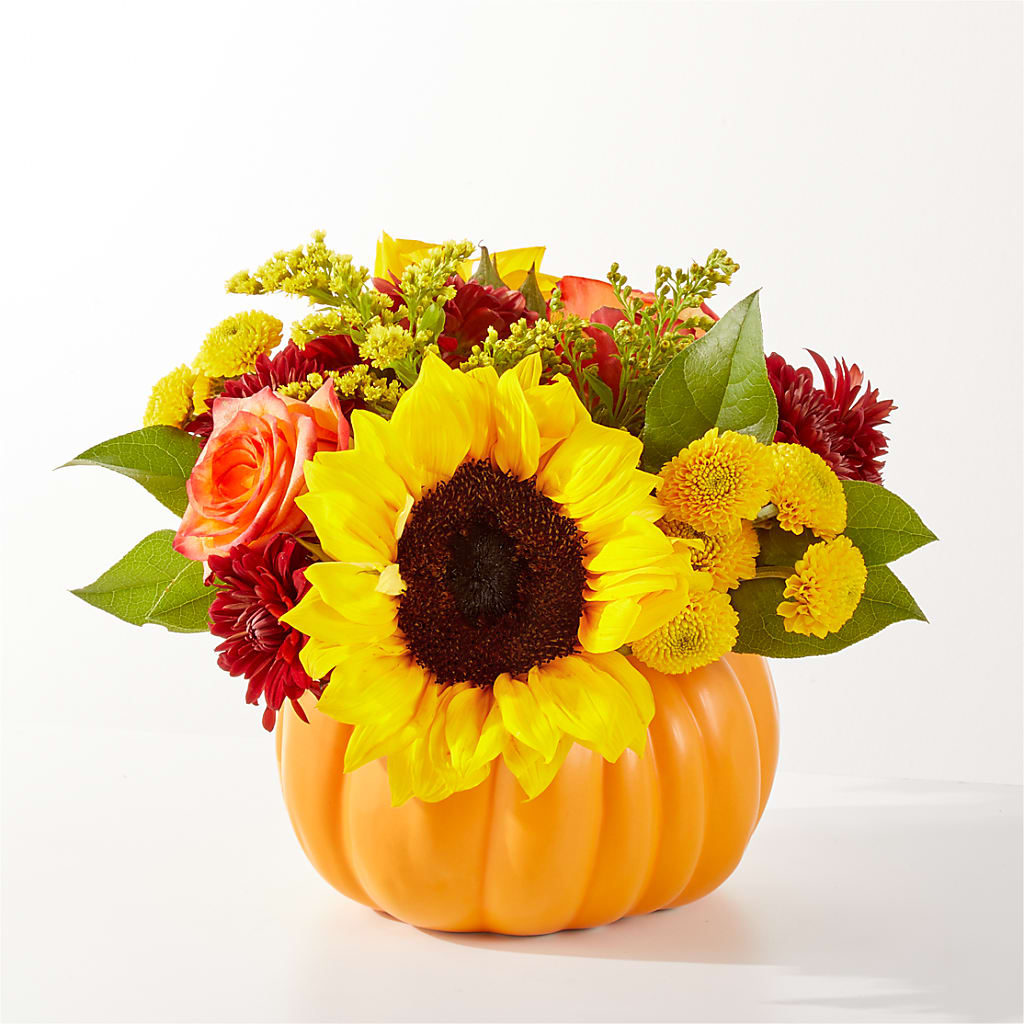 Golden Gourd Pumpkin Bouquet – Murphy Florist, Cincinnati OH