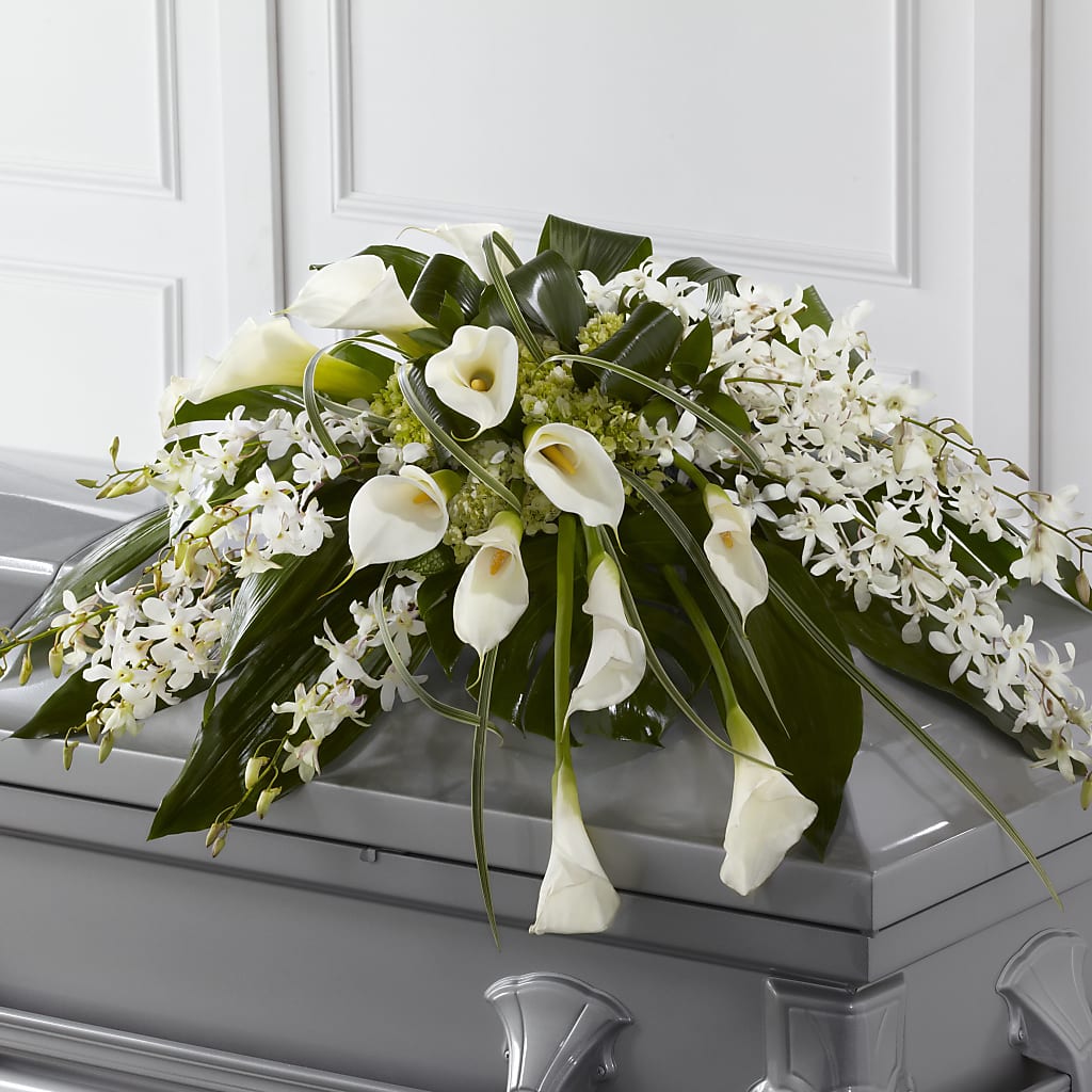 Angel Wings Casket Spray – Murphy Florist, Cincinnati OH
