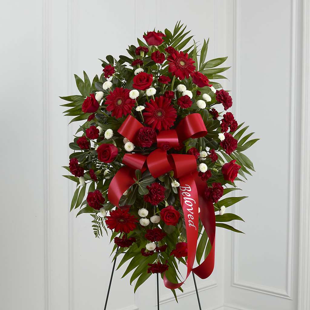 Treasured Memories Standing Spray – Murphy Florist, Cincinnati OH