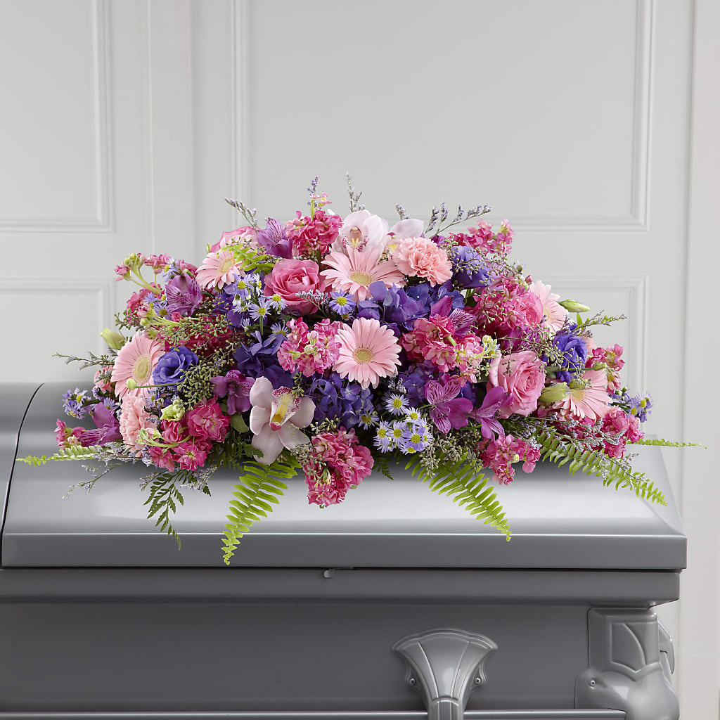 Glorious Garden Casket Spray – Murphy Florist, Cincinnati OH