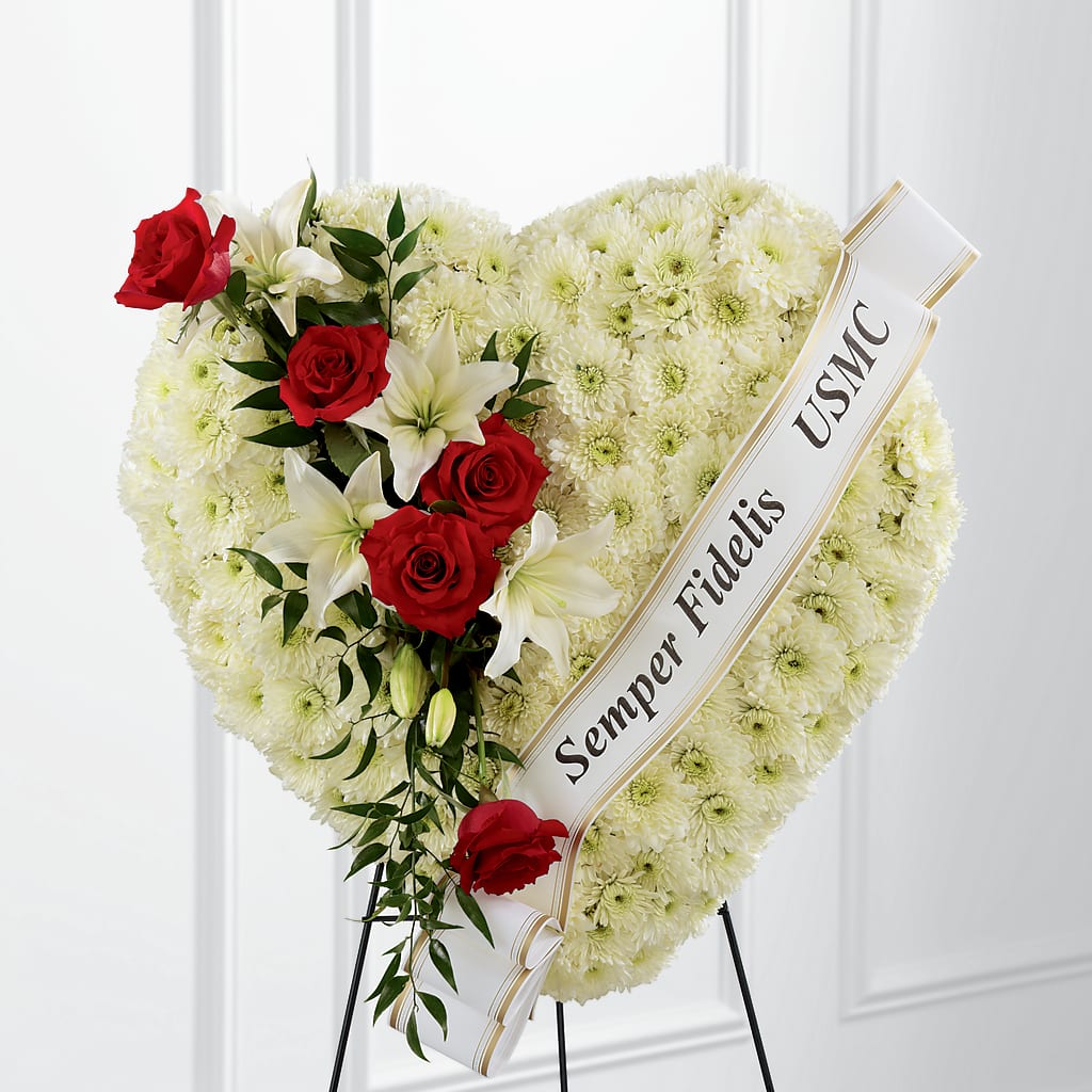 Heartfelt Hero Standing Heart – Murphy Florist, Cincinnati OH