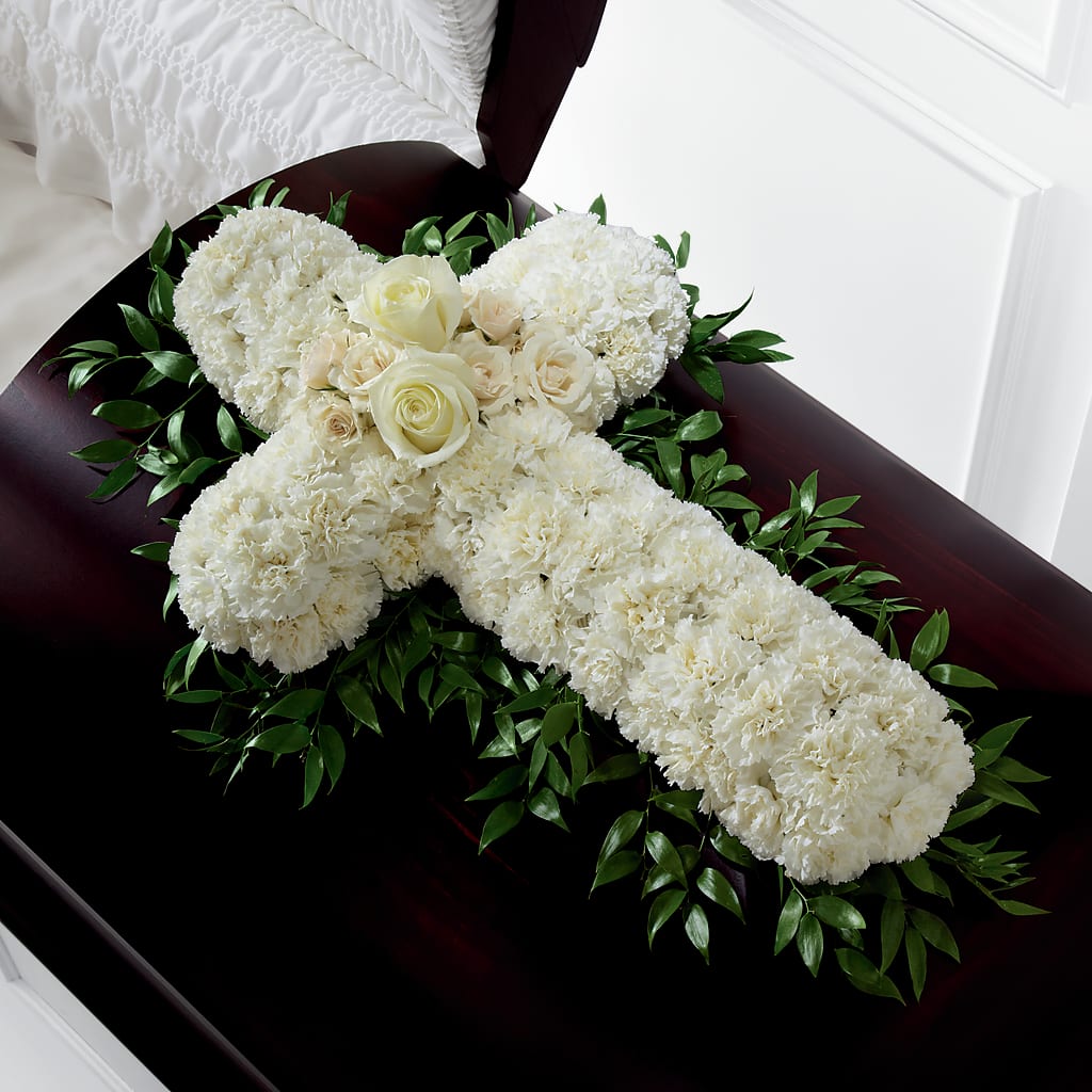 Peaceful Memories Casket Spray (Standard) – Murphy Florist, Cincinnati OH