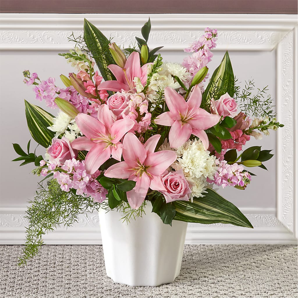 Simply Serene Floor Basket – Murphy Florist, Cincinnati OH