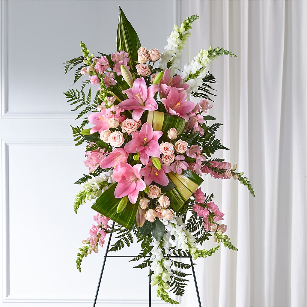 Elegant Embrace Standing Spray – Murphy Florist, Cincinnati OH