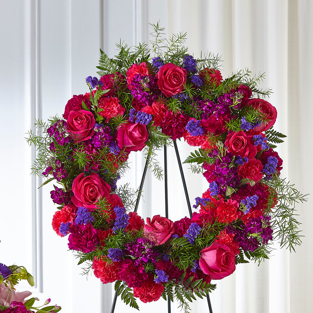 Calming Colors Wreath – Murphy Florist, Cincinnati OH