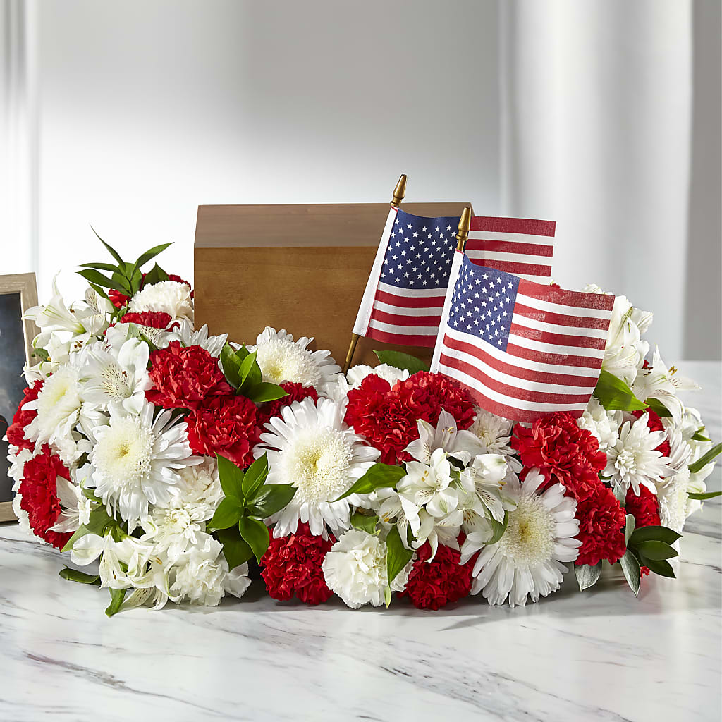 Spirit of Patriotism Cremation Adornment – Murphy Florist, Cincinnati OH
