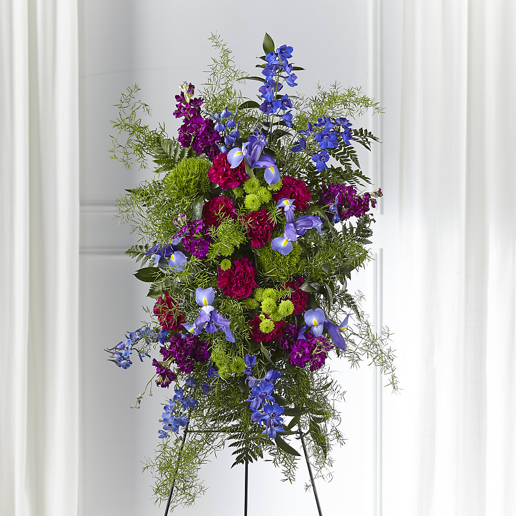 Heavenly Skies Standing Spray – Murphy Florist, Cincinnati OH