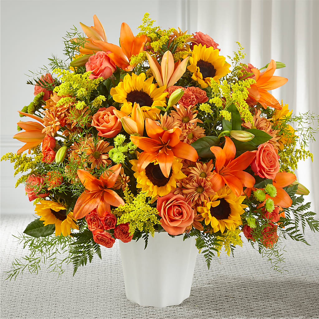 Harvest Thoughts Floor Basket – Murphy Florist, Cincinnati OH