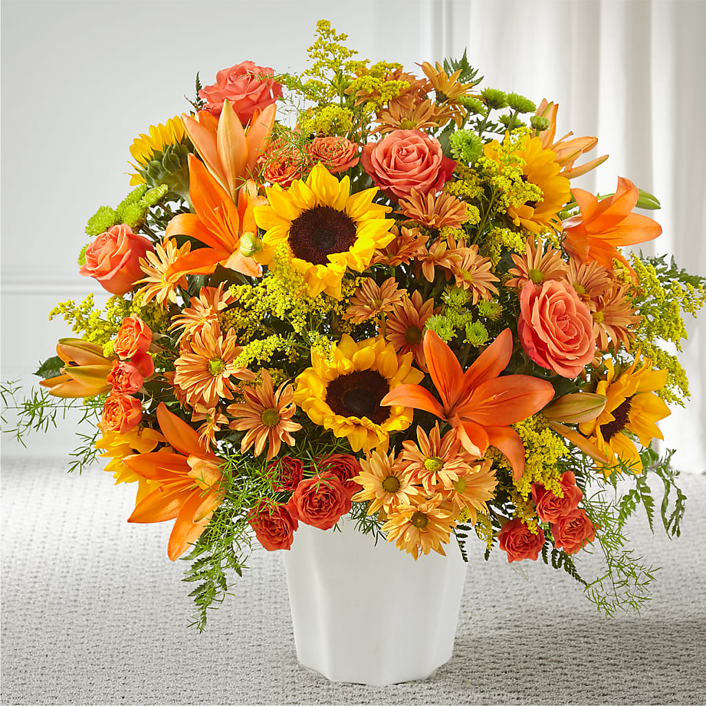 Harvest Thoughts Floor Basket – Murphy Florist, Cincinnati OH