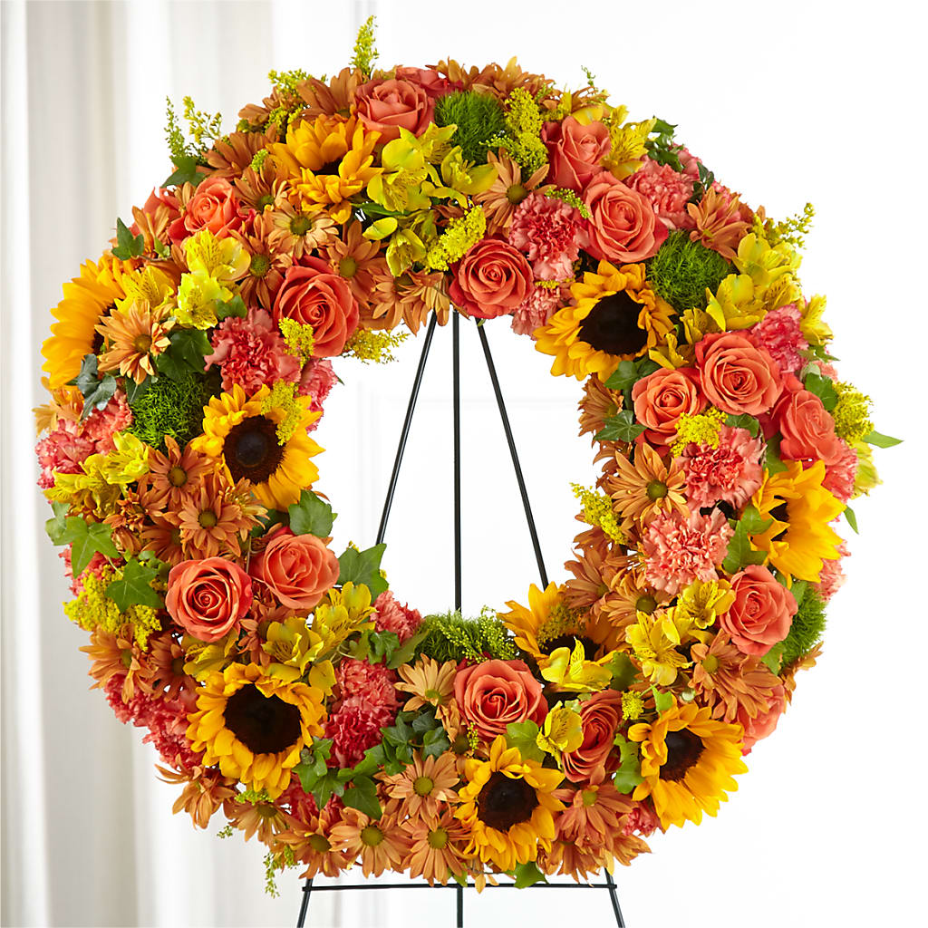 Autumnal Memories Wreath (Standard) – Murphy Florist, Cincinnati OH