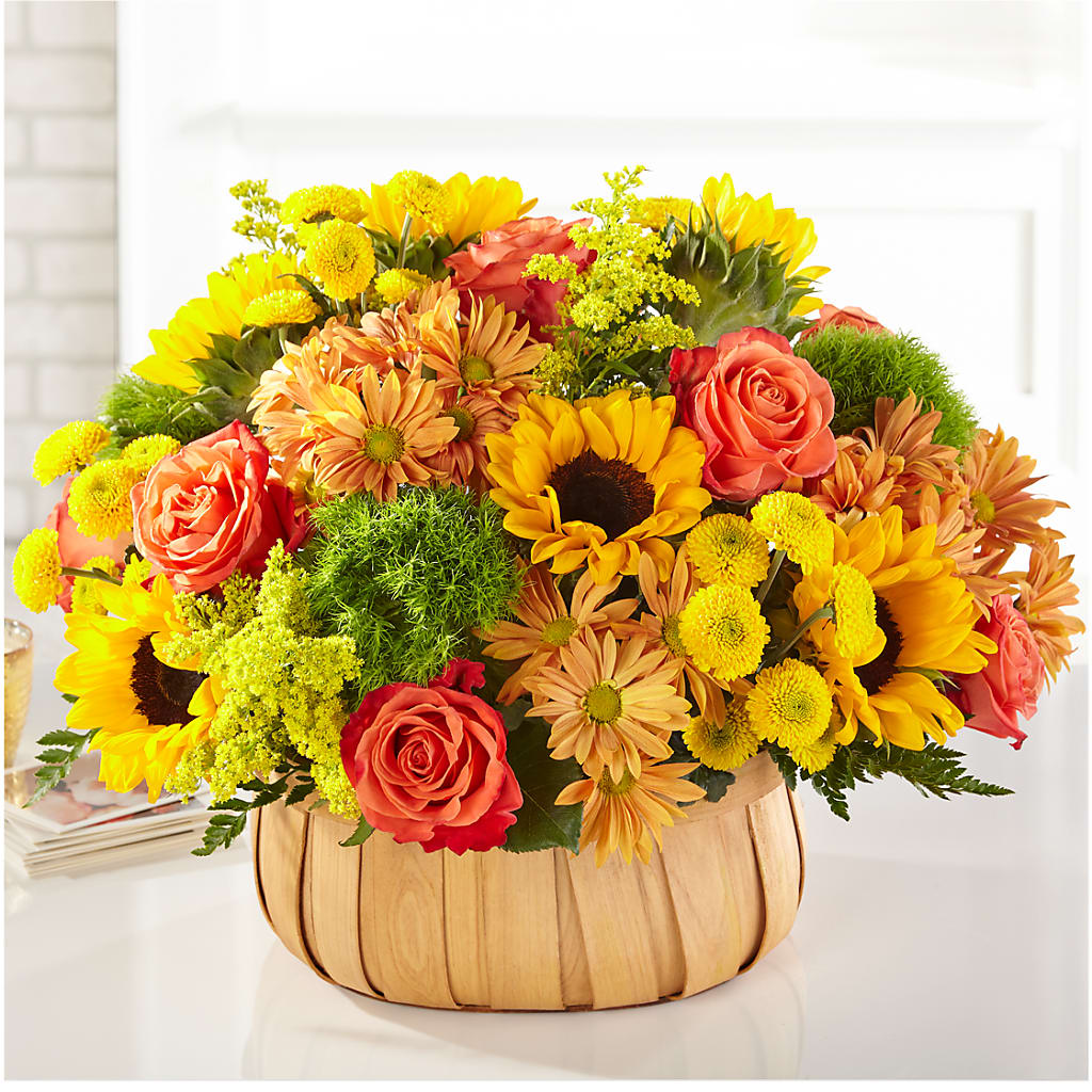 Harvest Sunflower Basket – Murphy Florist, Cincinnati OH