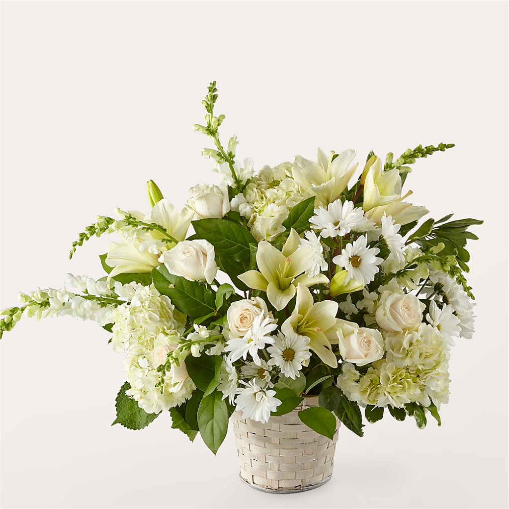 Ivory Elegance Floral Basket – Murphy Florist, Cincinnati OH