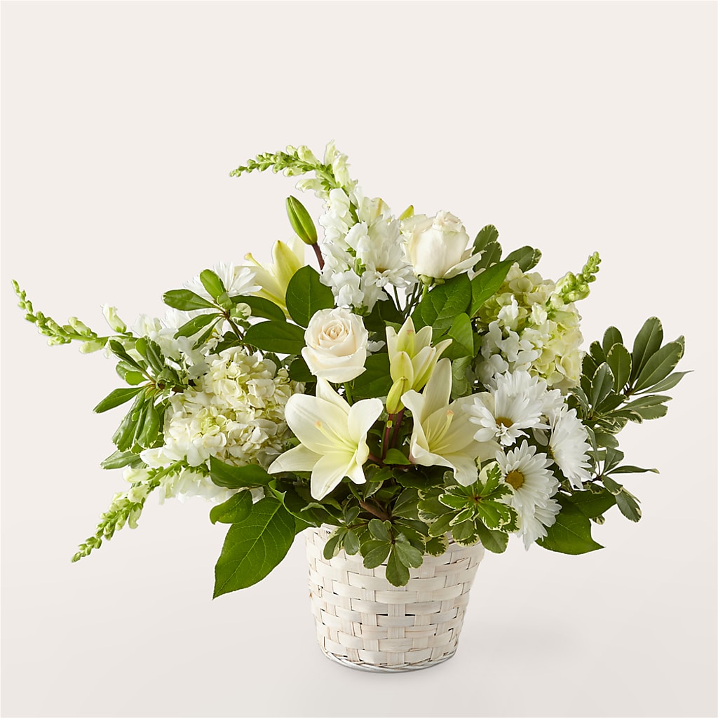 Ivory Elegance Floral Basket – Murphy Florist, Cincinnati OH