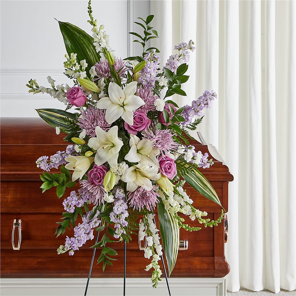 Grateful Hearts Standing Spray – Murphy Florist, Cincinnati OH