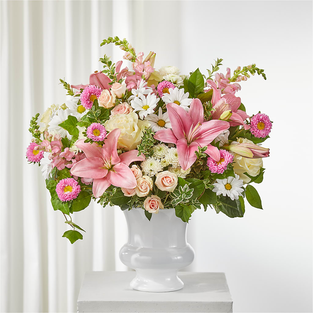 Empathetic Blooms Urn Arrangement – Murphy Florist, Cincinnati OH