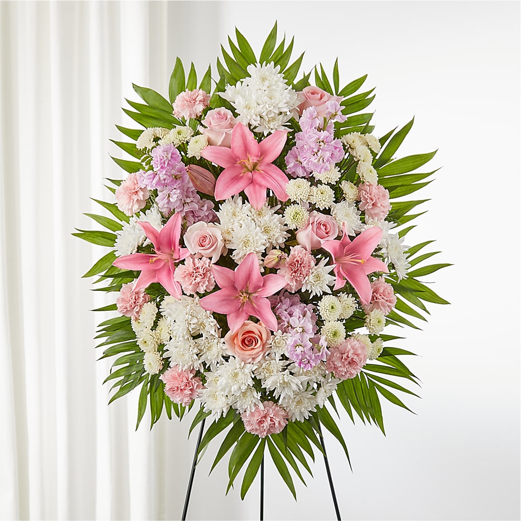 Offering Solace Standing Spray – Murphy Florist, Cincinnati OH