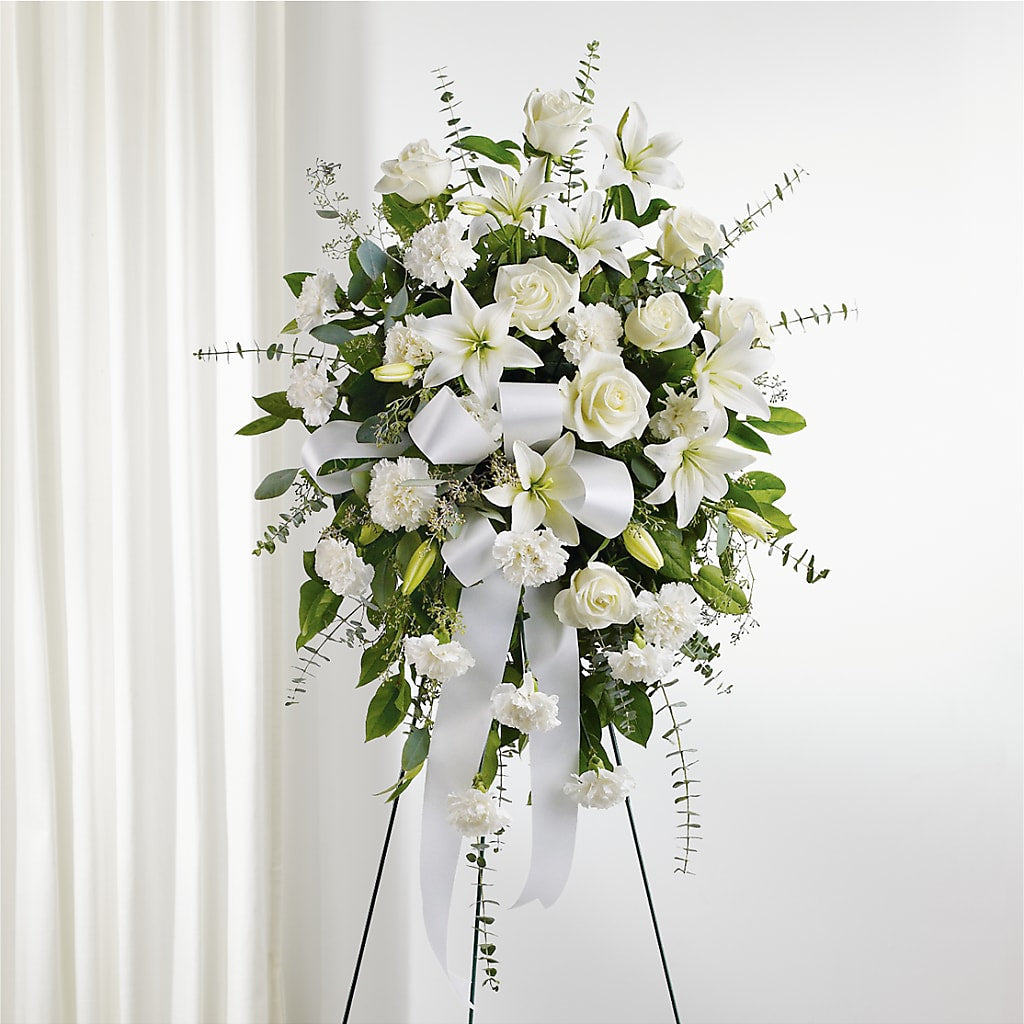 With Care Standing Spray – Murphy Florist, Cincinnati OH