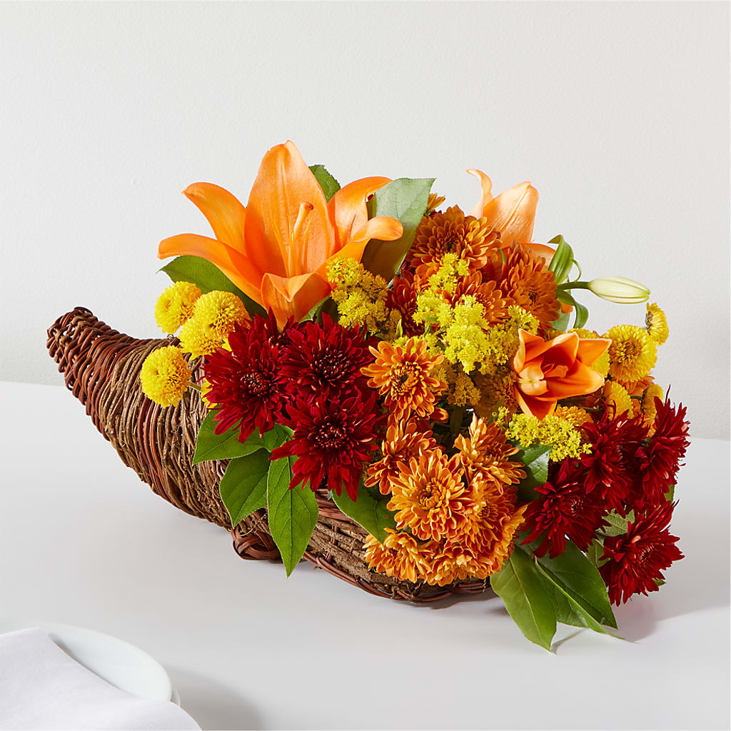 Bouquet of Blessings Cornucopia – Murphy Florist, Cincinnati OH