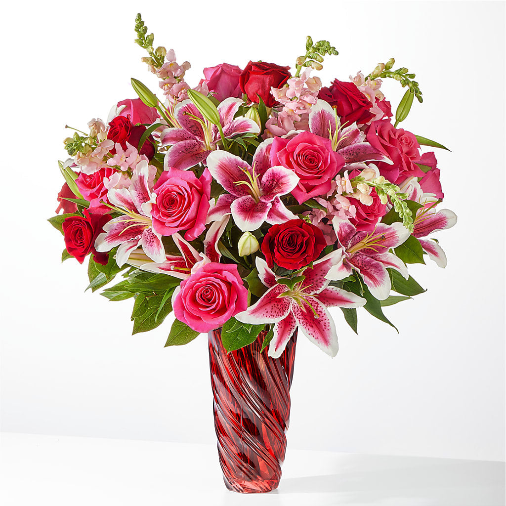 Always You Bouquet with Luxe Swirl Vase – Murphy Florist, Cincinnati OH
