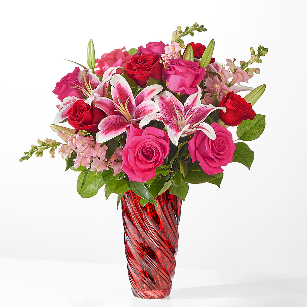 Always You Bouquet with Luxe Swirl Vase – Murphy Florist, Cincinnati OH