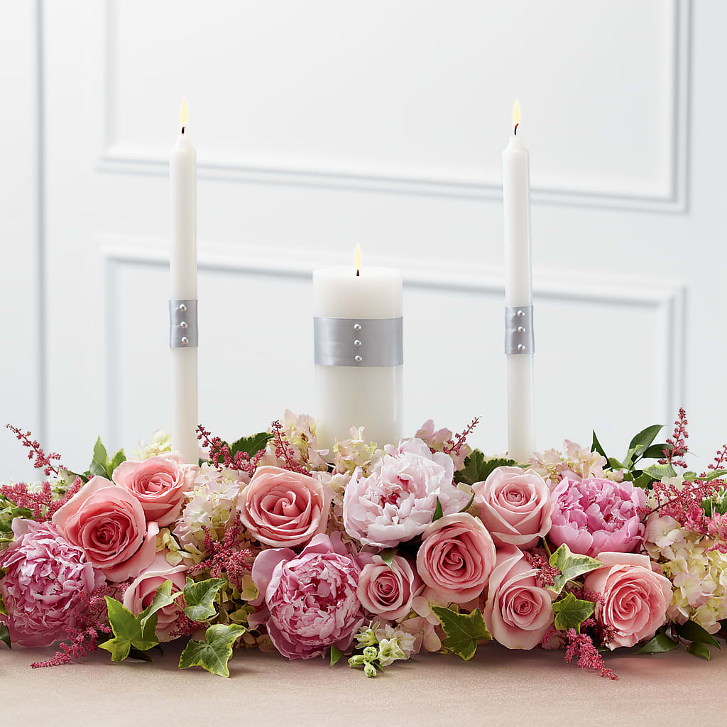 Worldwide Romance Unity Candle Arrangement – Murphy Florist, Cincinnati OH