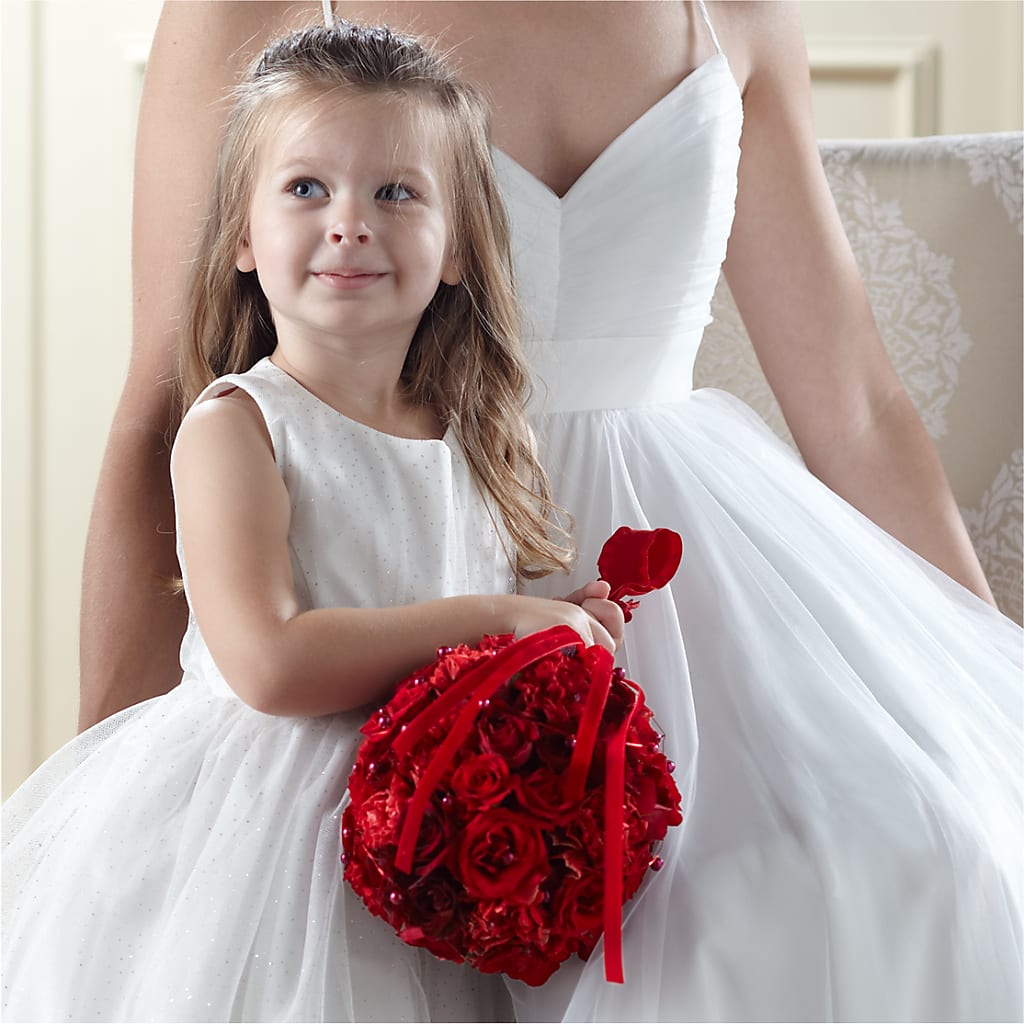 Pure at Heart Flower Girl Arrangement – Murphy Florist, Cincinnati OH