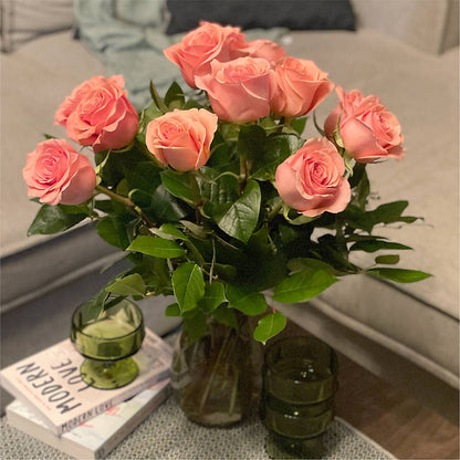 Long Stem Pink Rose Bouquet –  Murphy Florist, Cincinnati OH