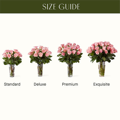 Long Stem Pink Rose Bouquet –  Murphy Florist, Cincinnati OH