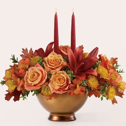 Harvest Table Centerpiece –  Murphy Florist, Cincinnati OH