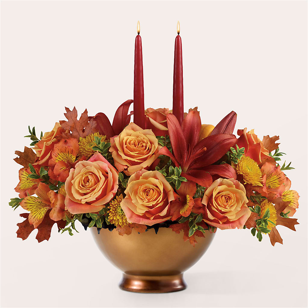 Harvest Table Centerpiece –  Murphy Florist, Cincinnati OH