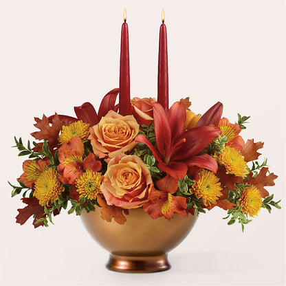 Harvest Table Centerpiece –  Murphy Florist, Cincinnati OH