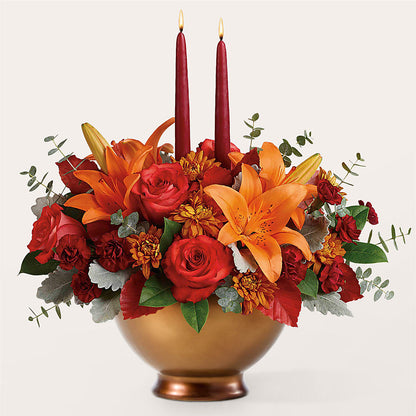 Fruits of Fall Centerpiece –  Murphy Florist, Cincinnati OH