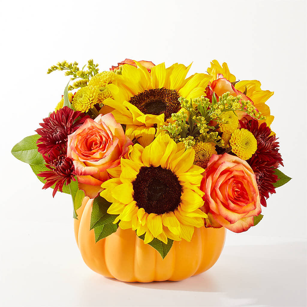 Golden Gourd Pumpkin Bouquet –  Murphy Florist, Cincinnati OH