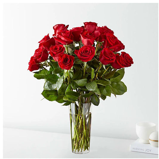 24 Roses arranged in a vase –  Murphy Florist, Cincinnati OH