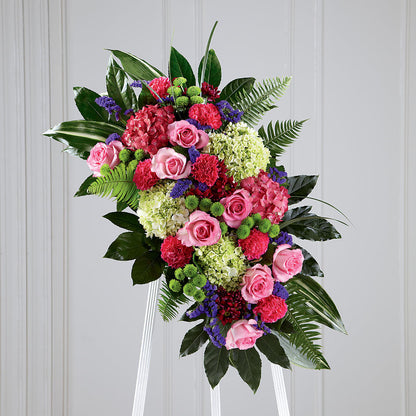 Refreshing Mix Standing Spray –  Murphy Florist, Cincinnati OH