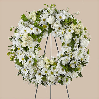 Faithful Wishes Wreath –  Murphy Florist, Cincinnati OH