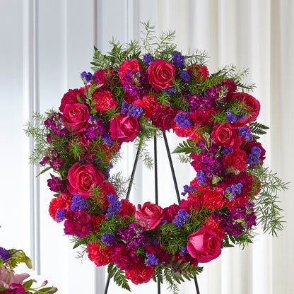 Calming Colors Wreath –  Murphy Florist, Cincinnati OH