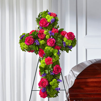 Tribute Rose Floral Cross –  Murphy Florist, Cincinnati OH