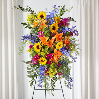 Sunlit Memories Standing Spray (Standard) –  Murphy Florist, Cincinnati OH