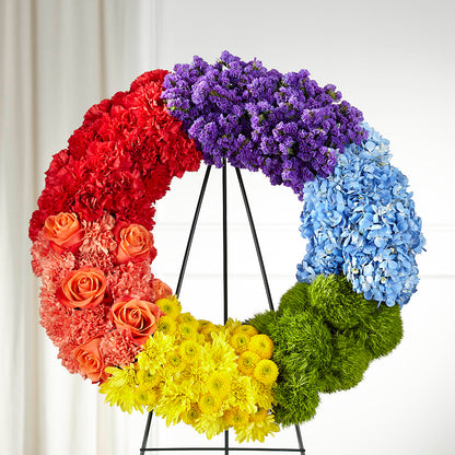 Circle of Love Wreath –  Murphy Florist, Cincinnati OH