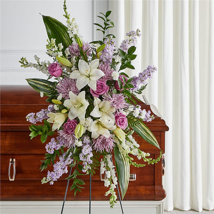 Grateful Hearts Standing Spray –  Murphy Florist, Cincinnati OH