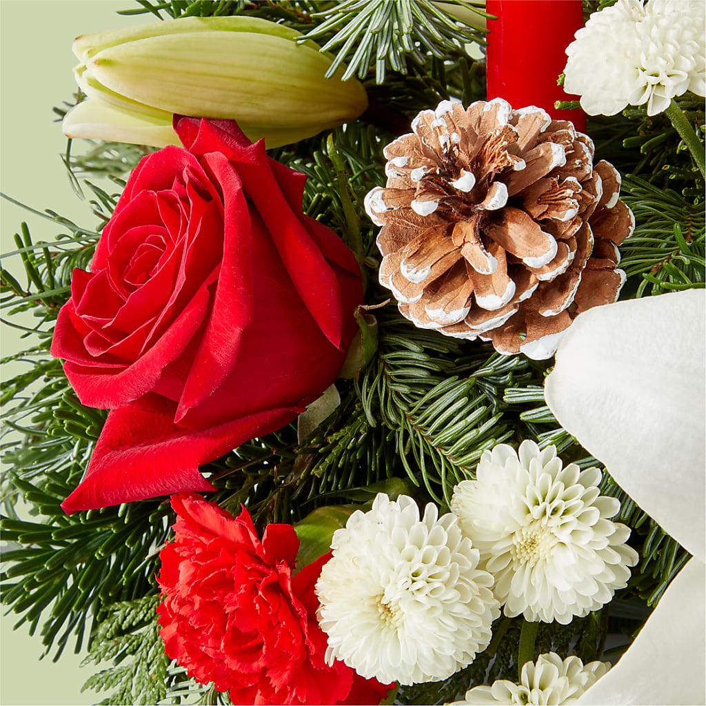 Seasonal Festivities Centerpiece –  Murphy Florist, Cincinnati OH