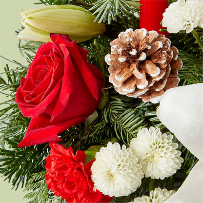 Seasonal Festivities Centerpiece –  Murphy Florist, Cincinnati OH
