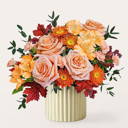 Spiced Latte Bouquet with Ivory Vase –  Murphy Florist, Cincinnati OH