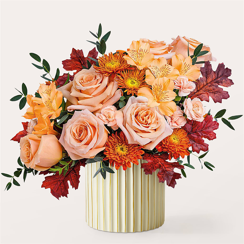 Spiced Latte Bouquet with Ivory Vase –  Murphy Florist, Cincinnati OH
