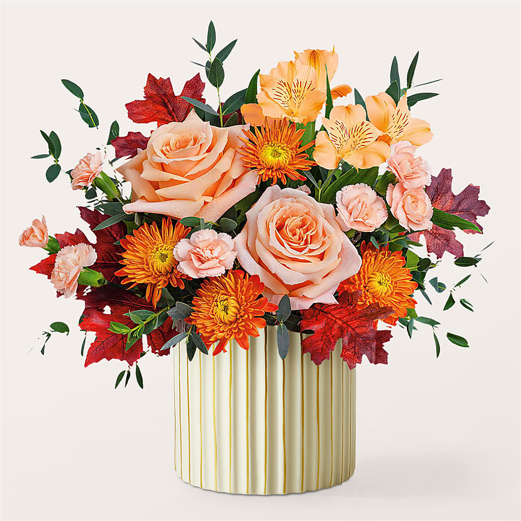 Spiced Latte Bouquet with Ivory Vase –  Murphy Florist, Cincinnati OH