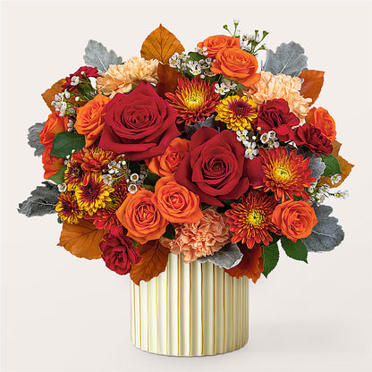Merlot Bouquet with Ivory Vase –  Murphy Florist, Cincinnati OH